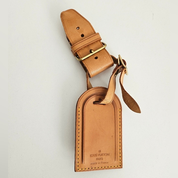 Louis Vuitton Natural Vachetta Luggage Tag and Poignet Set - Picture 2 of 3